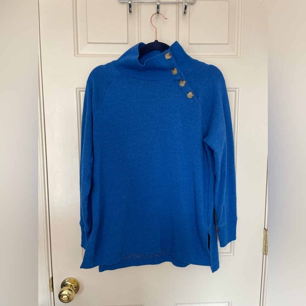 J.crew blue turtle neck sweater small